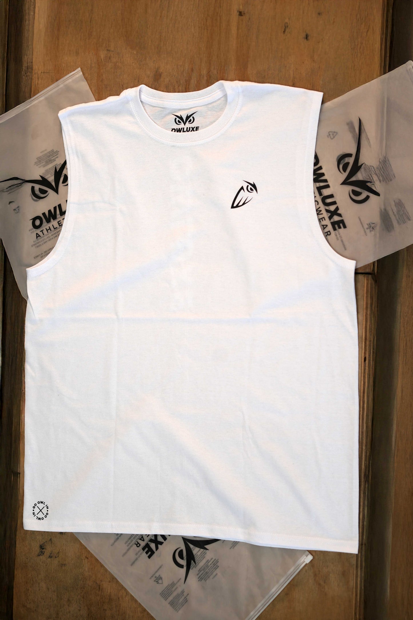 White Muscle Tank Top