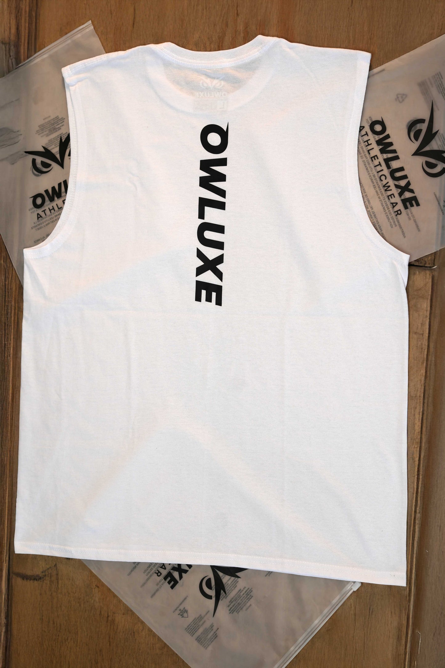 White Muscle Tank Top