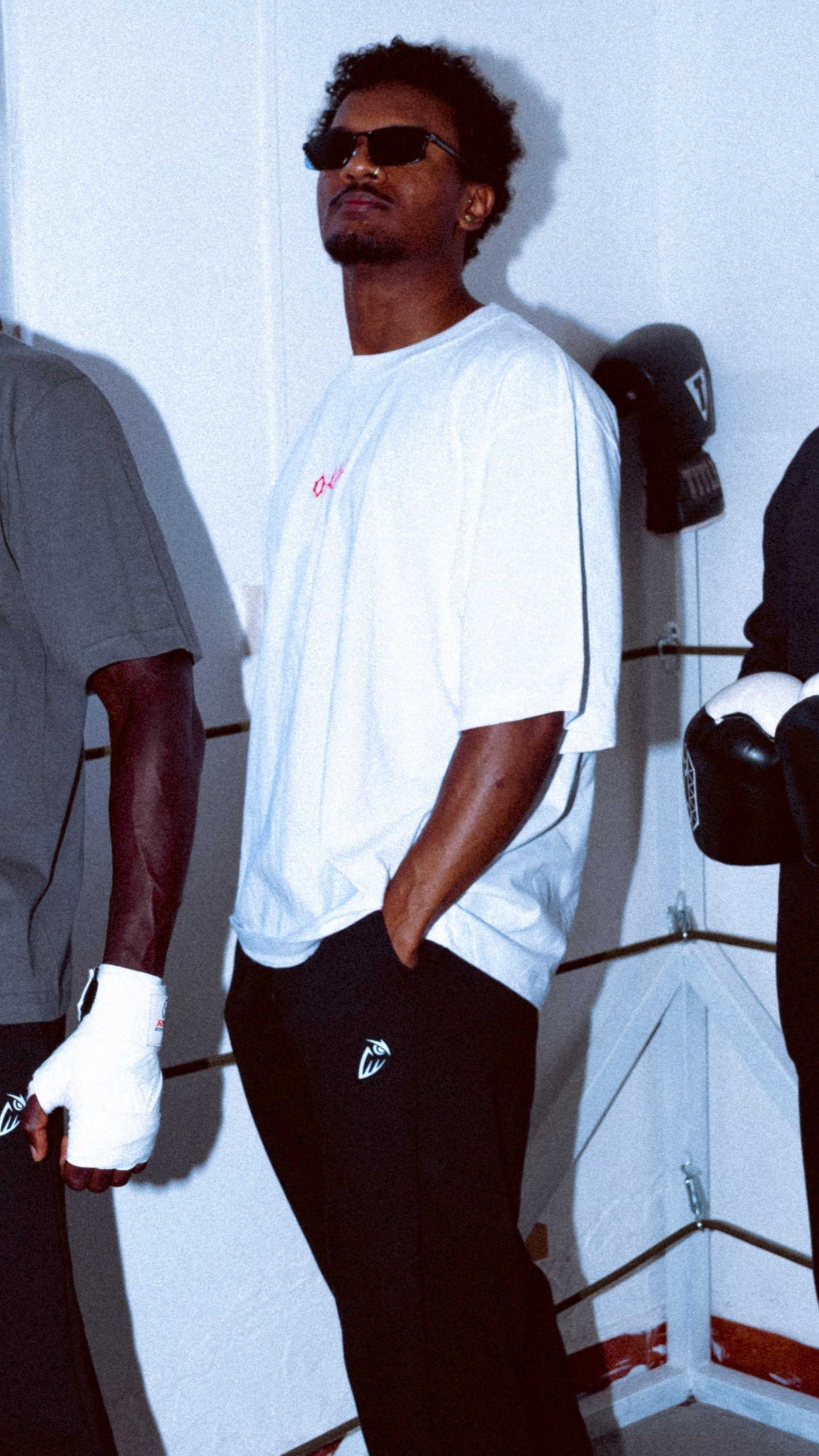 Visionary White & Red Boxy Tee
