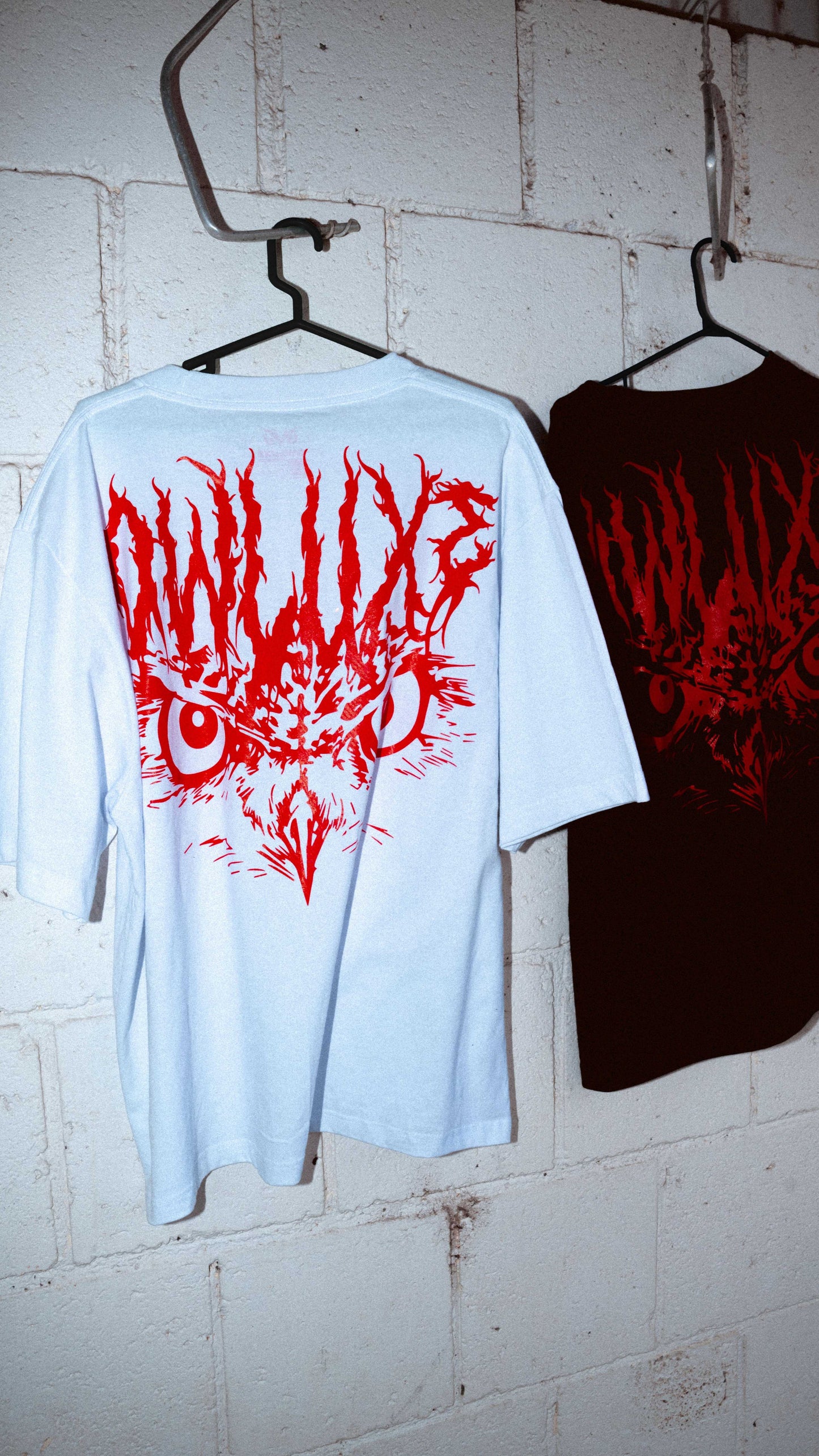 Visionary White & Red Boxy Tee