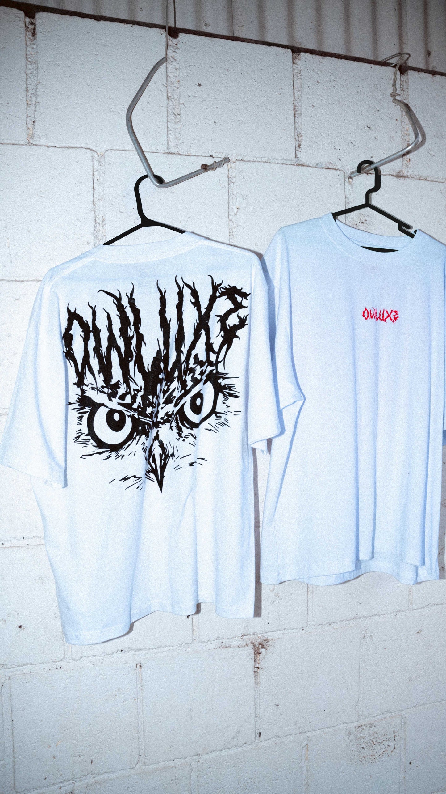 Visionary White & Black Boxy Tee