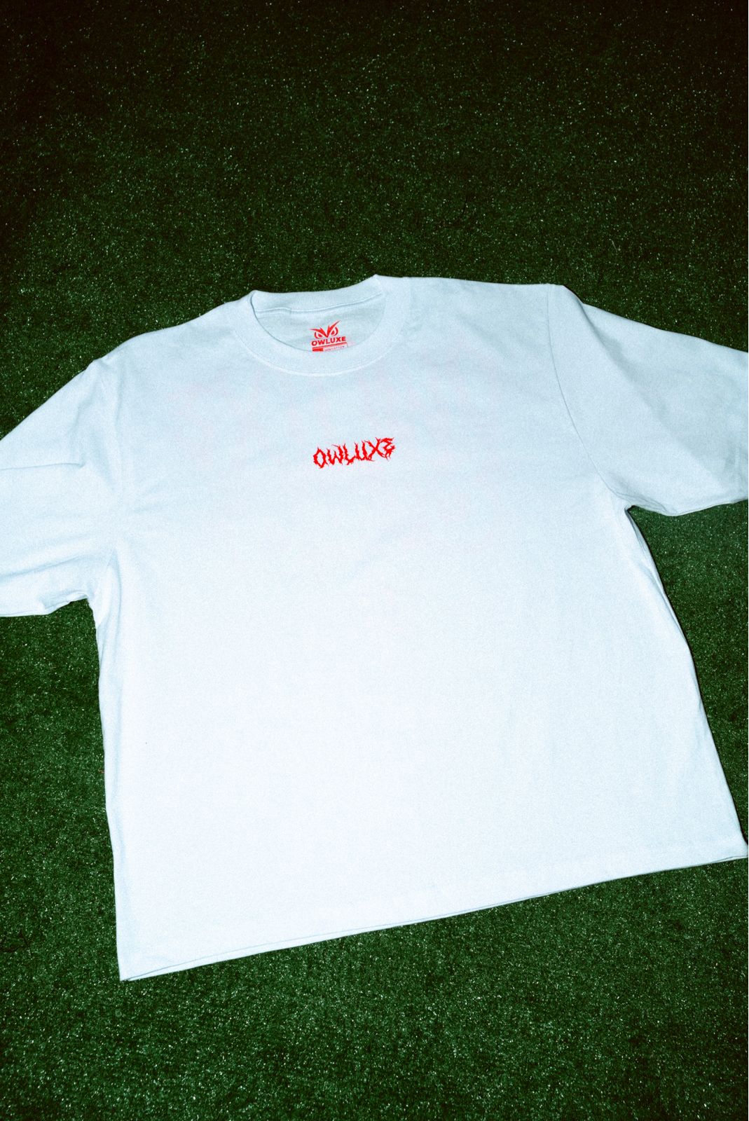 Visionary White & Red Boxy Tee