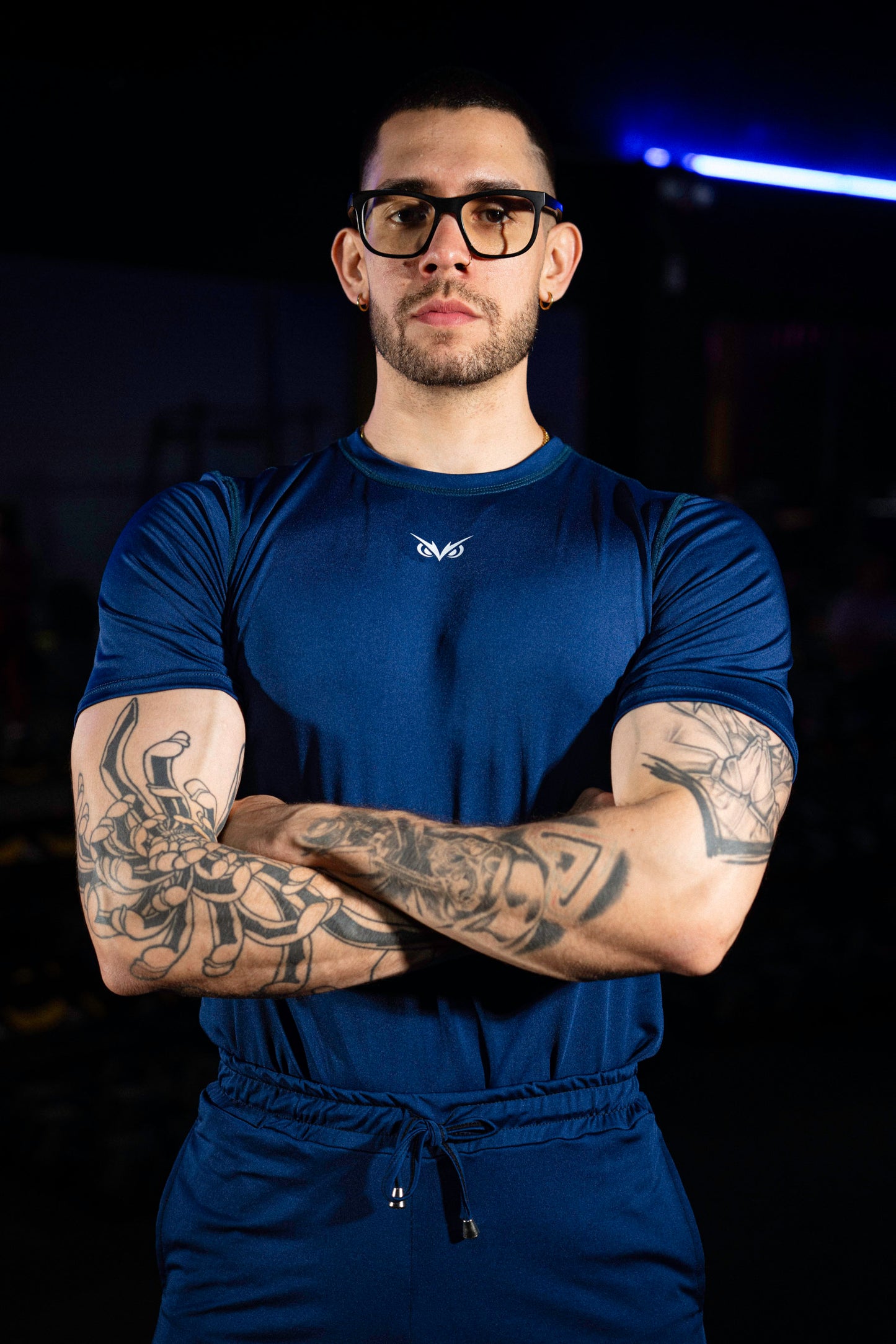 Owl Essential Performance Tee blue navy