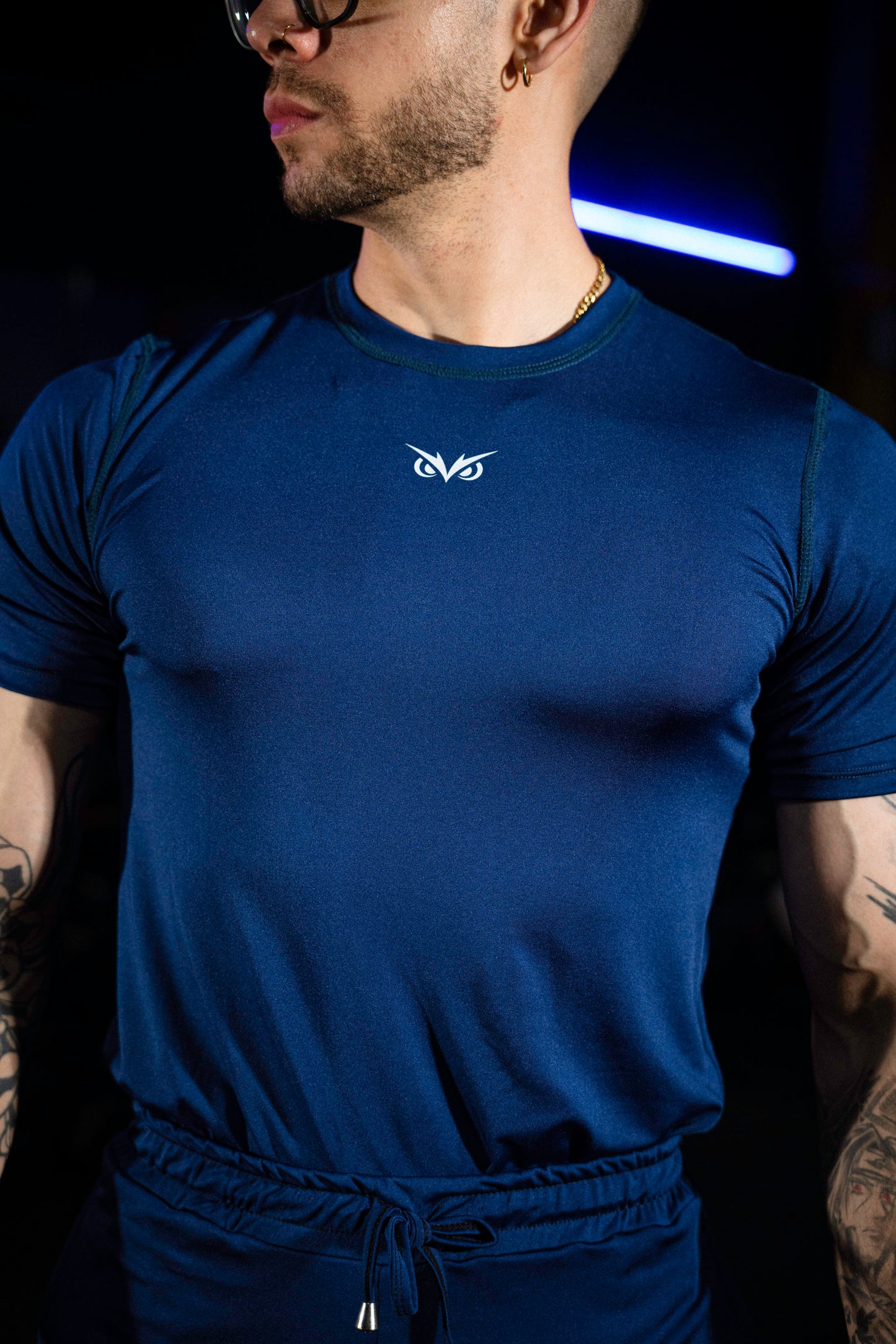 Owl Essential Performance Tee blue navy