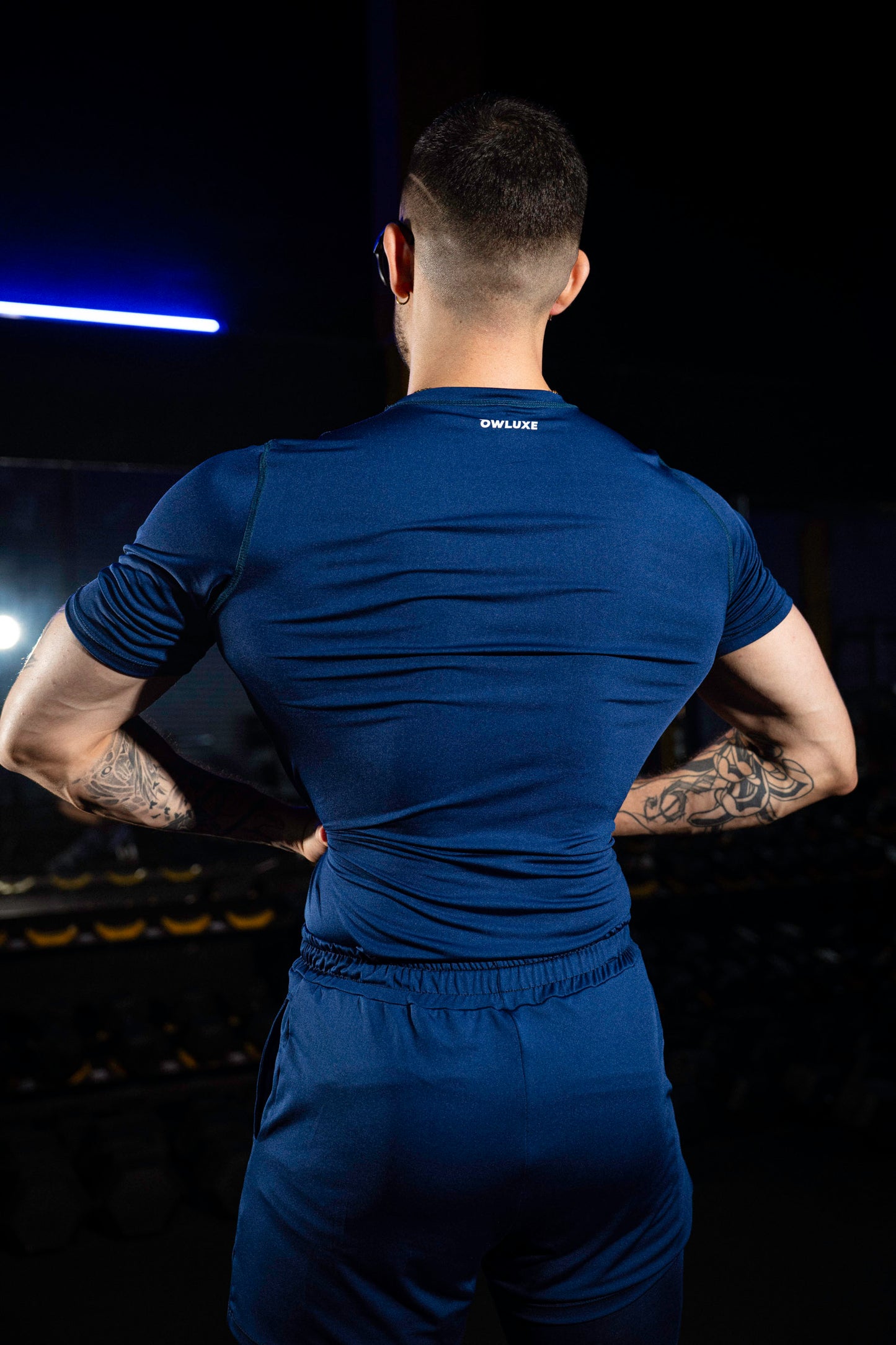 Owl Essential Performance Tee blue navy