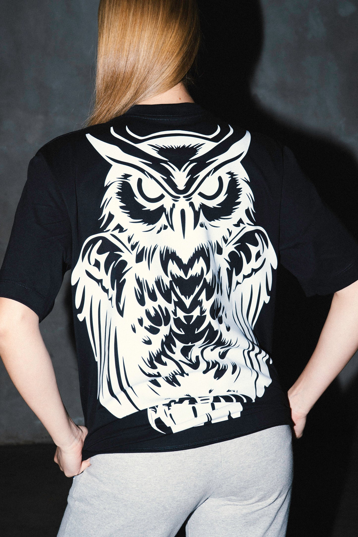 Royal Owl Premium Tee — Royal Onyx