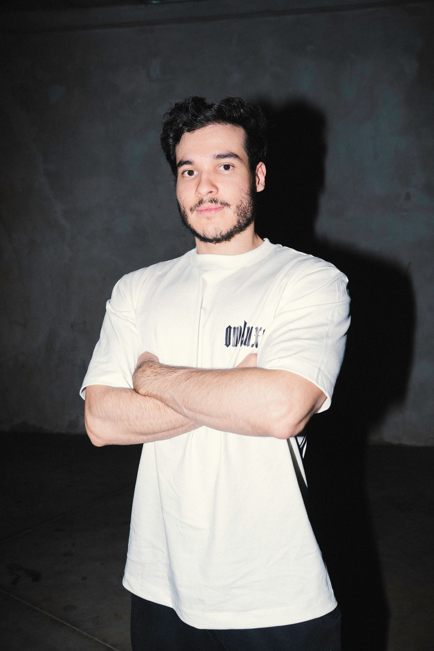 Royal Owl Premium Tee — White Mirage