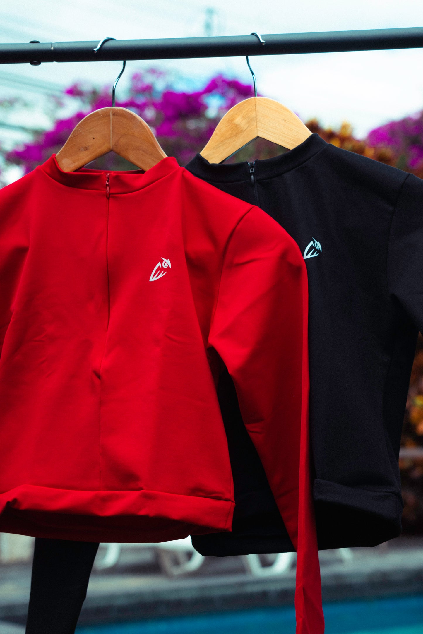 Owl Essentials V2 Women’s Red Zip Long Sleeve