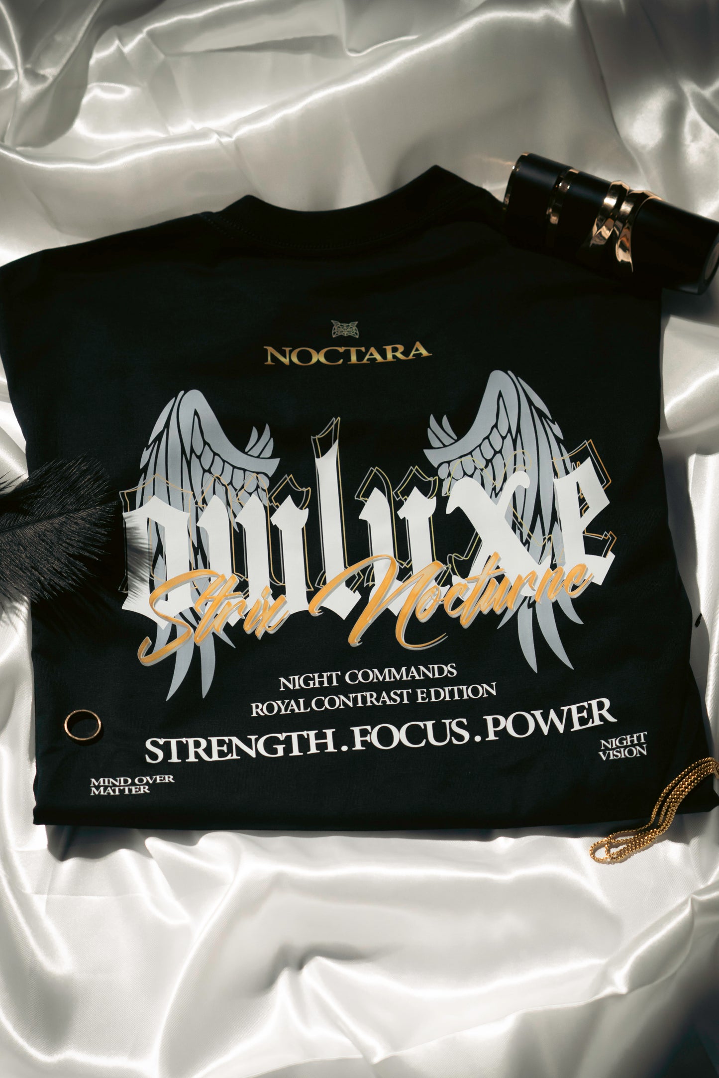 Strix Nocturne Black - Royal Contrast Tee