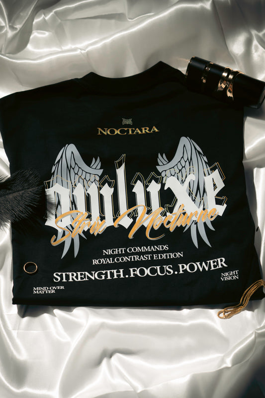 Strix Nocturne Black - Royal Contrast Tee