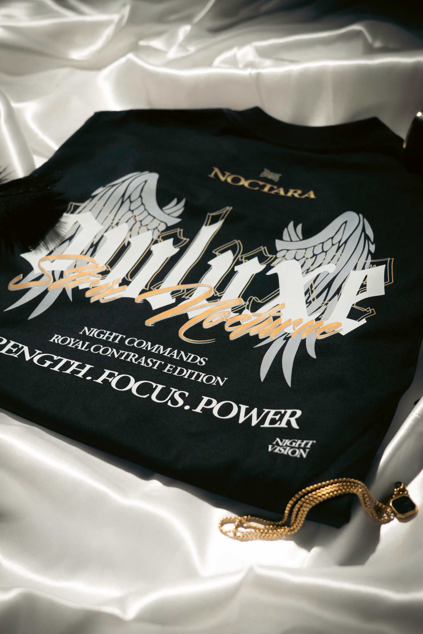 Strix Nocturne Black - Royal Contrast Tee