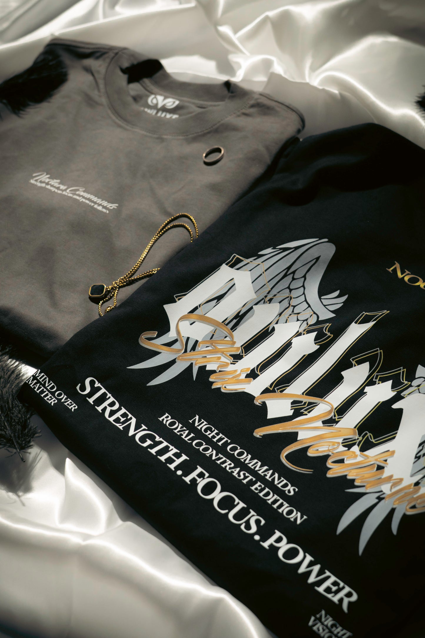 Strix Nocturne Black - Royal Contrast Tee